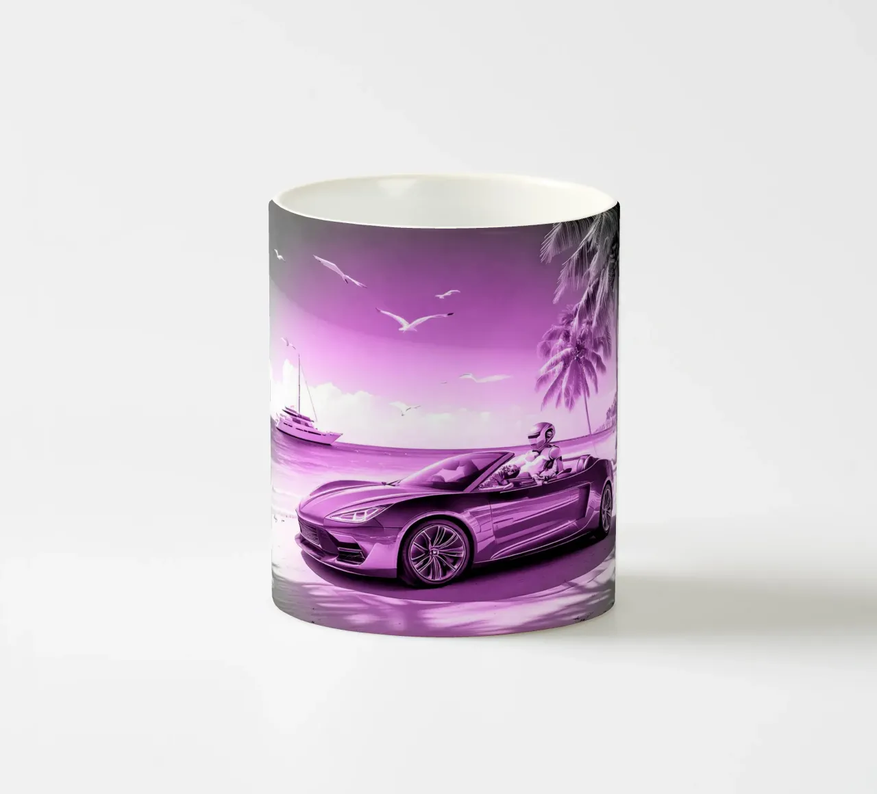 ROBOT AU VOLANT. Rose. tazza in ceramica da Thierry vobmann photography