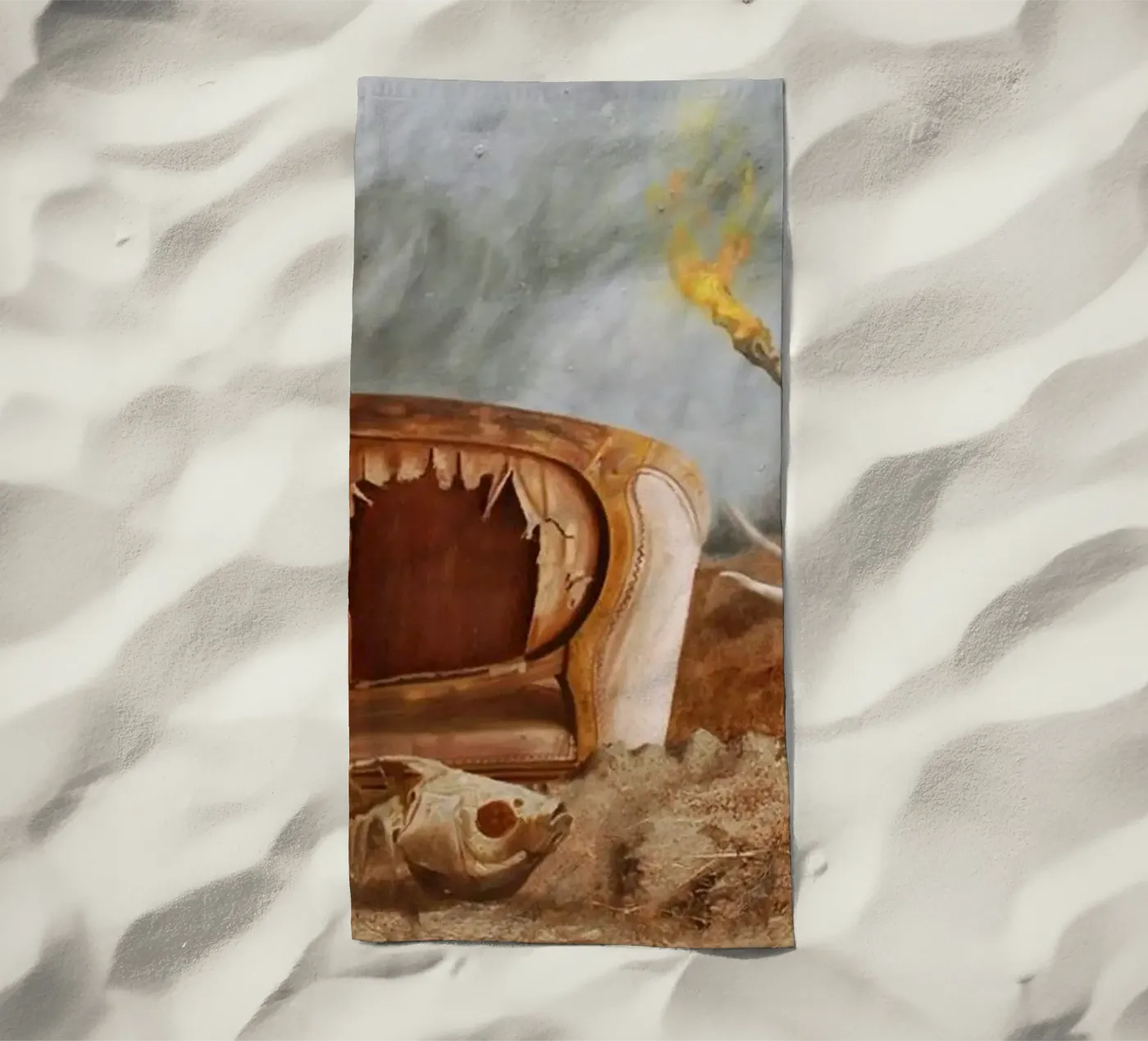 Cane e siccità telo mare da Birgitart