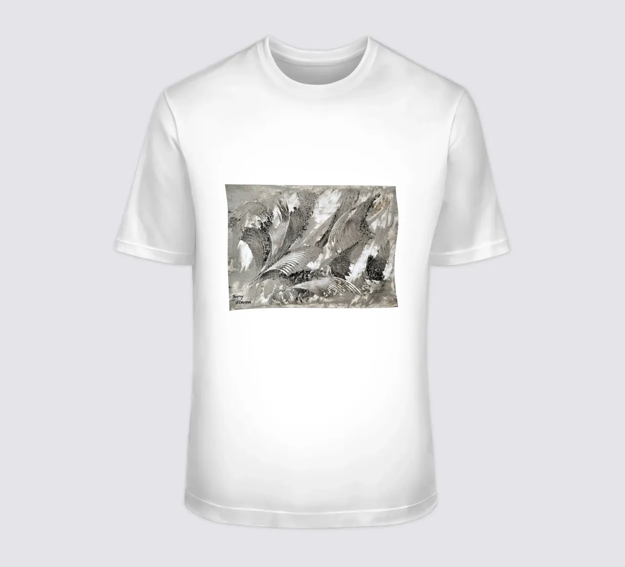 MESSAGE FROM THE HEART 26 T-Shirt von Thierry Vobmann Abstract painting