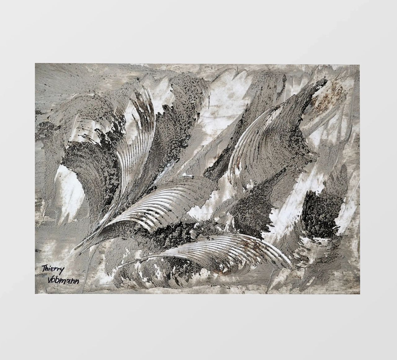 MESSAGE FROM THE HEART 26 pellicola backlit da Thierry Vobmann Abstract painting