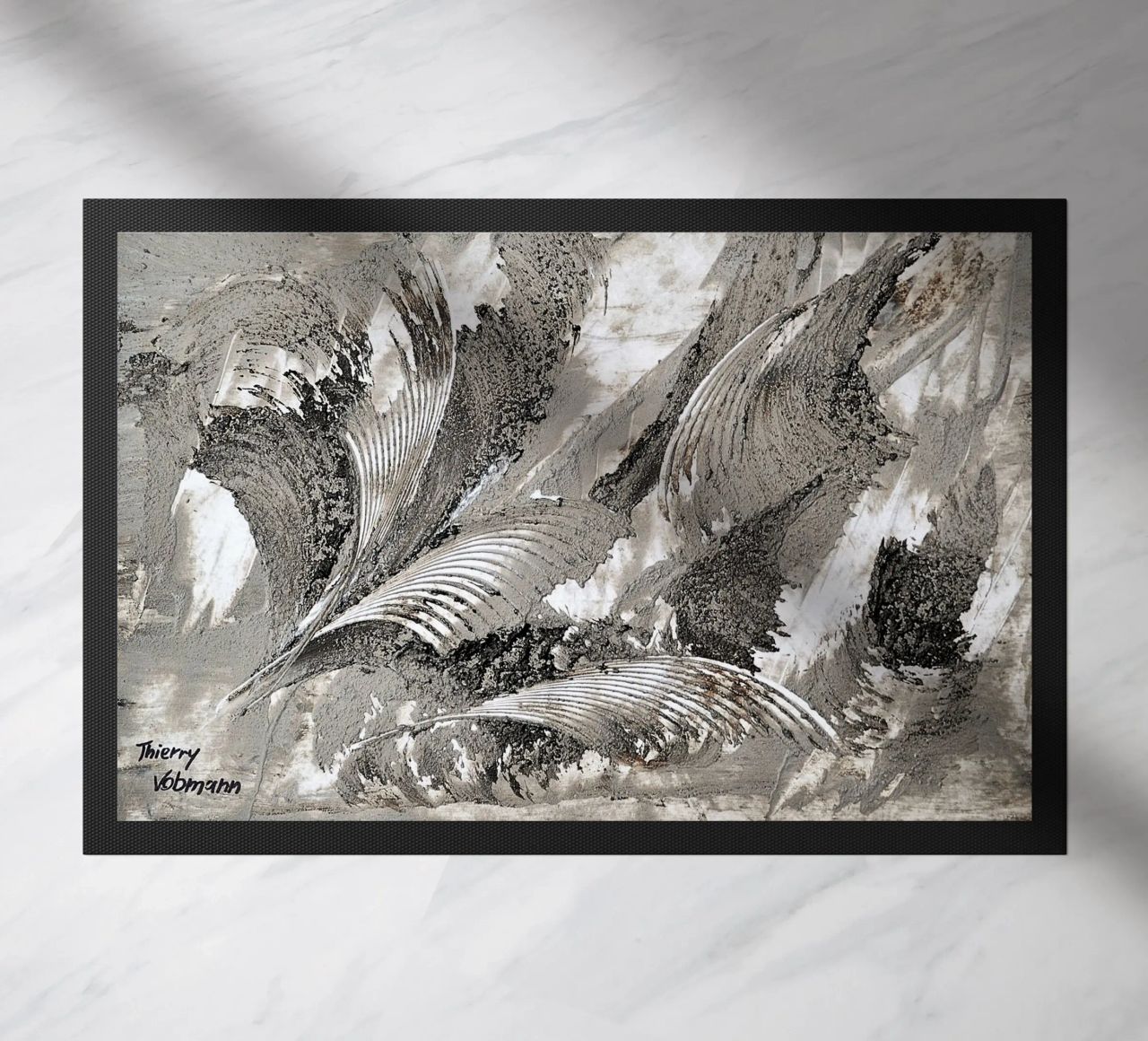 MESSAGE FROM THE HEART 26 zerbino da Thierry Vobmann Abstract painting