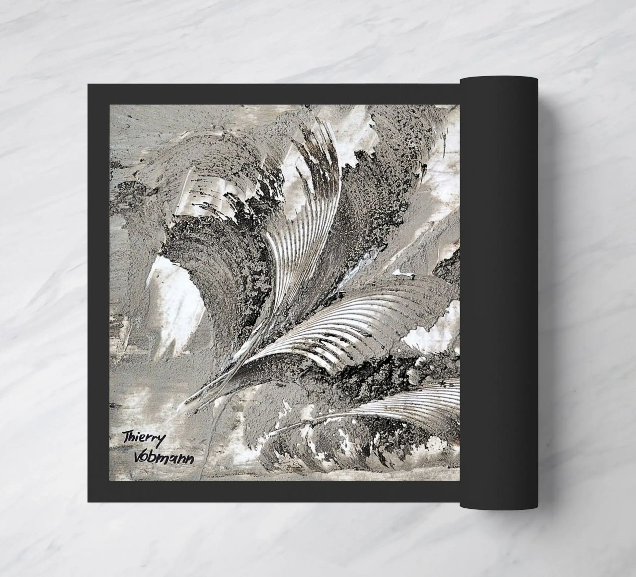 MESSAGE FROM THE HEART 26 zerbino da Thierry Vobmann Abstract painting