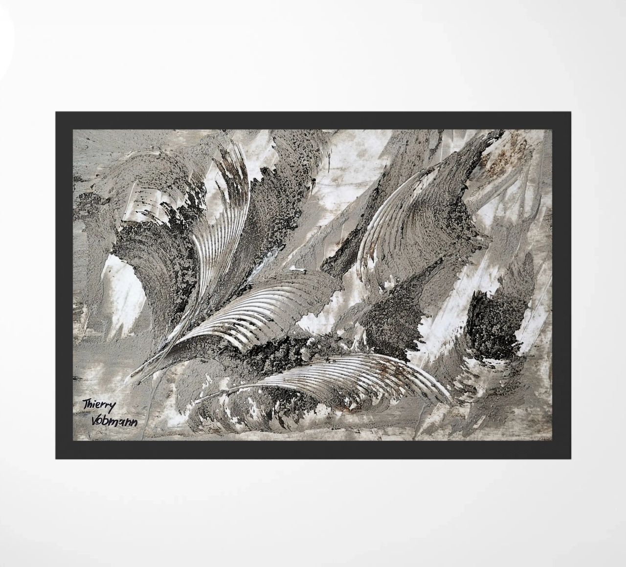 MESSAGE FROM THE HEART 26 zerbino da Thierry Vobmann Abstract painting