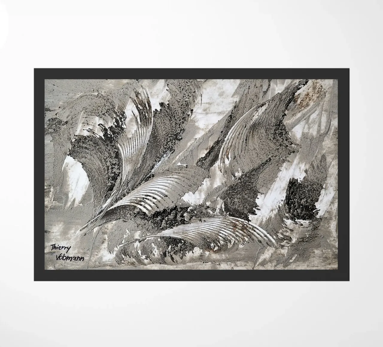 MESSAGE FROM THE HEART 26 zerbino da Thierry Vobmann Abstract painting