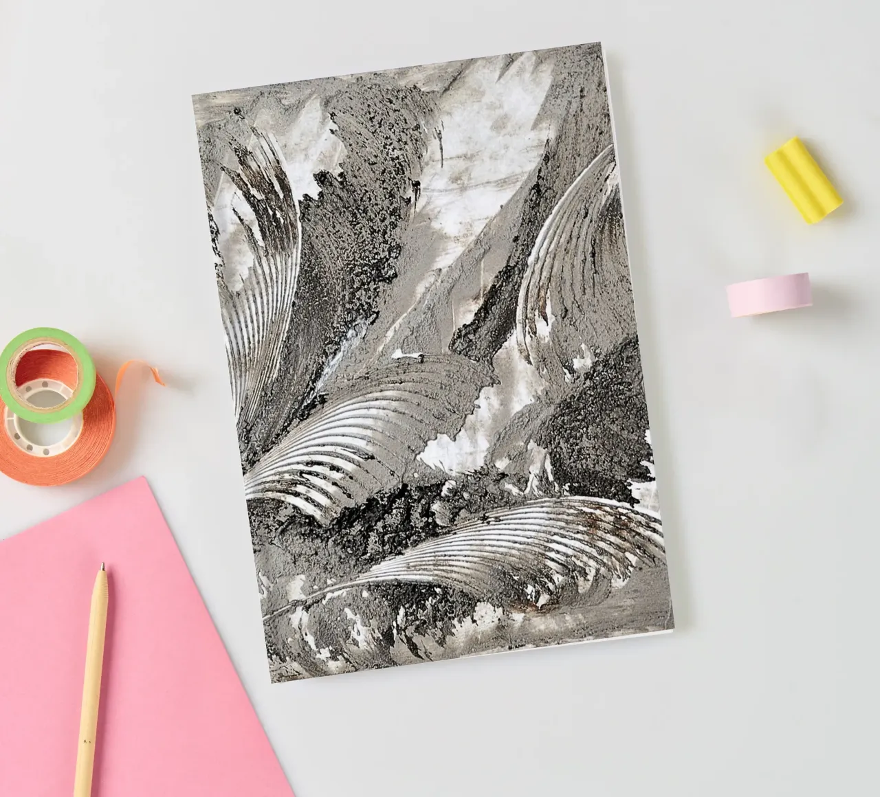 MESSAGE FROM THE HEART 26 notebook by Thierry Vobmann Abstract painting