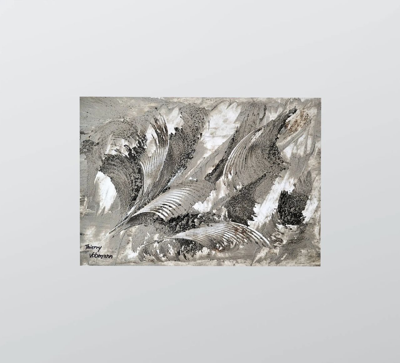 MESSAGE FROM THE HEART 26 adesivo da Thierry Vobmann Abstract painting
