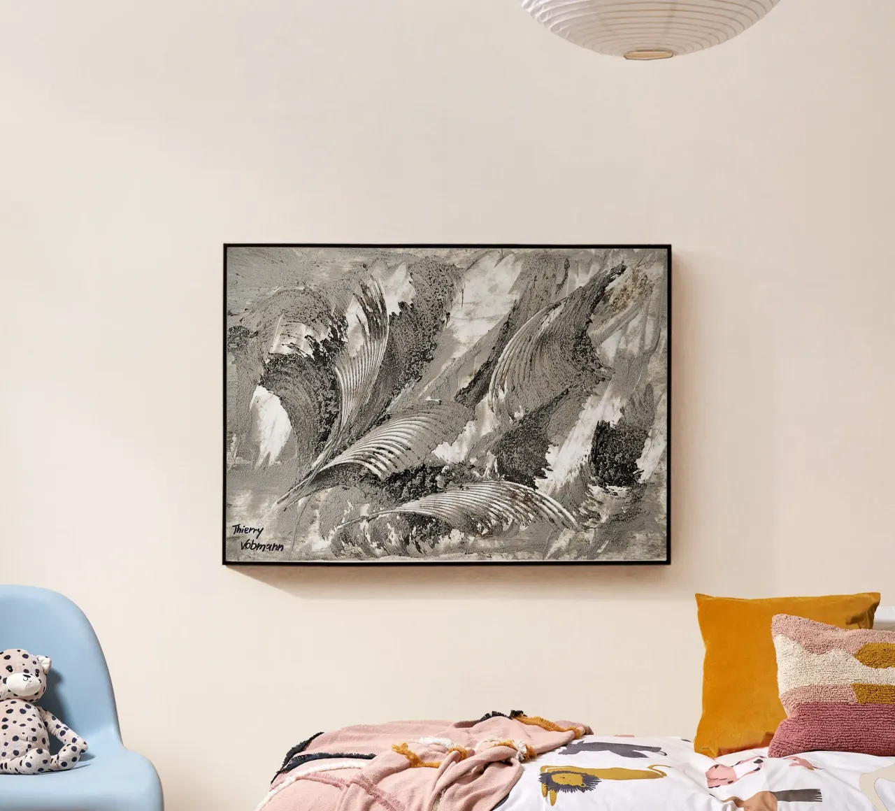 MESSAGE FROM THE HEART 26 plexiglass da Thierry Vobmann Abstract painting