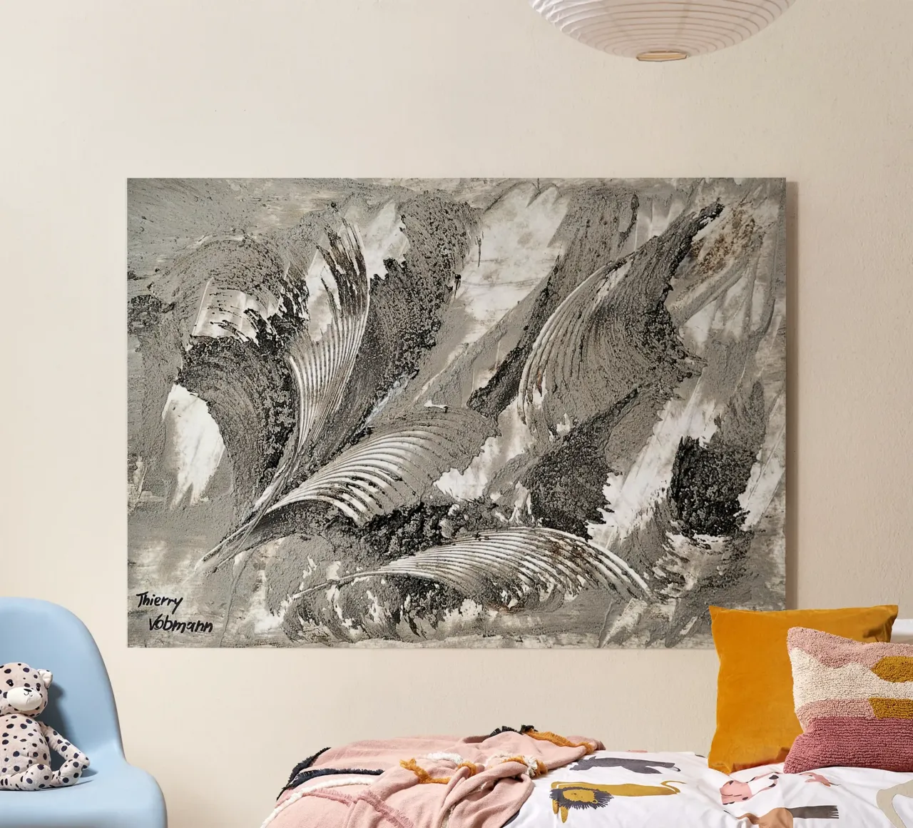 MESSAGE FROM THE HEART 26 plexiglass da Thierry Vobmann Abstract painting