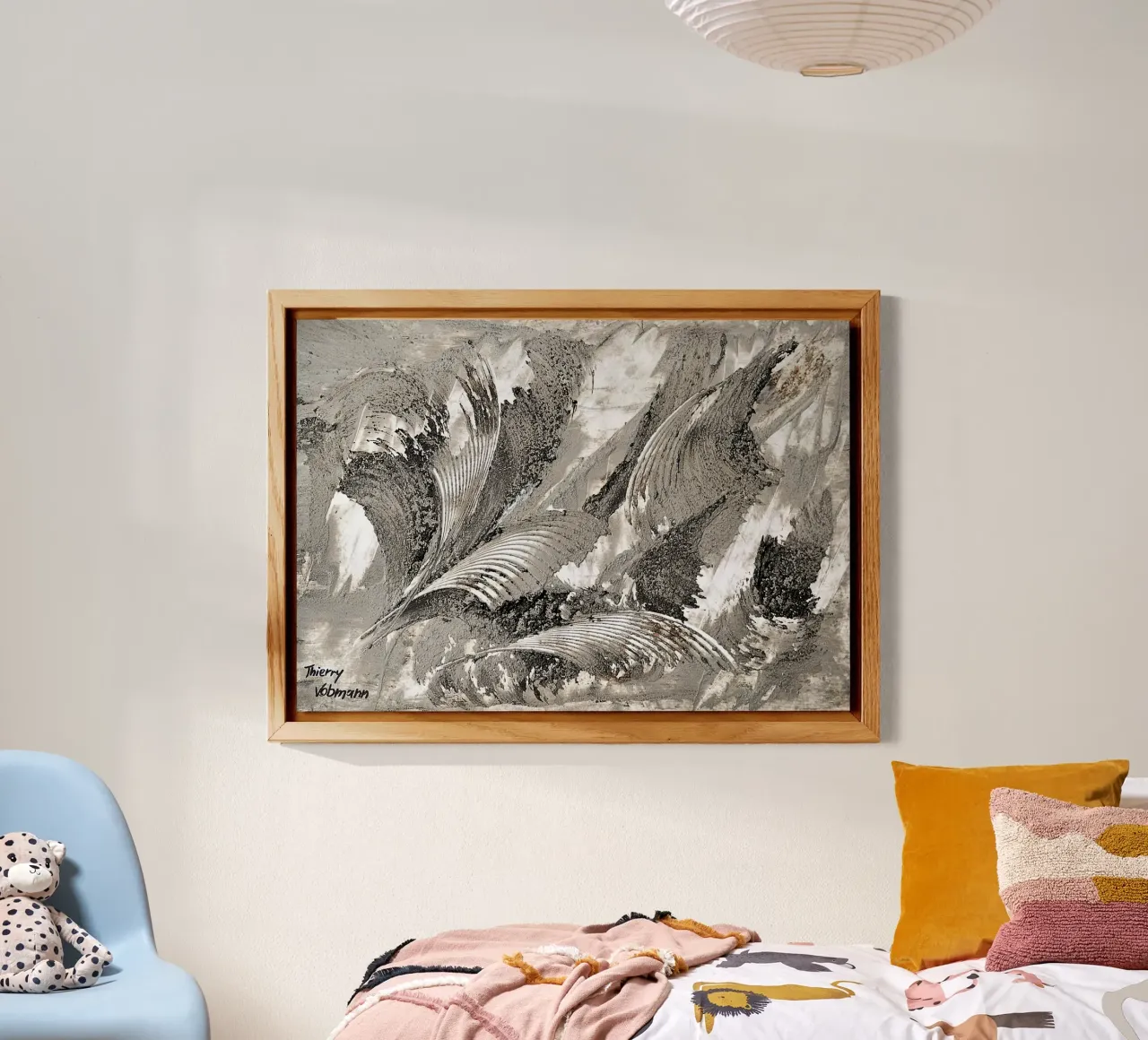 MESSAGE FROM THE HEART 26 alluminio dibond da Thierry Vobmann Abstract painting