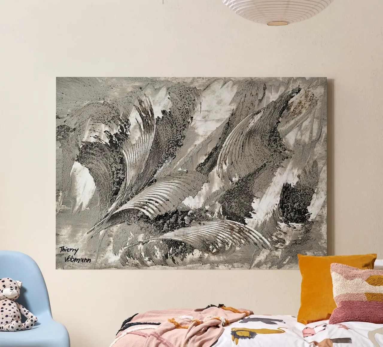 MESSAGE FROM THE HEART 26 tela da Thierry Vobmann Abstract painting