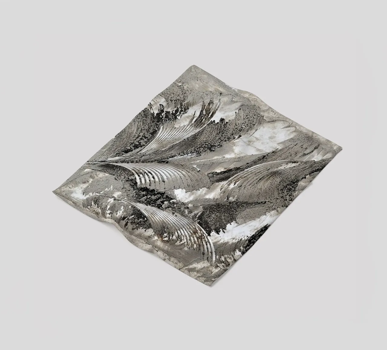 MESSAGE FROM THE HEART 26 coperta in pile da Thierry Vobmann Abstract painting