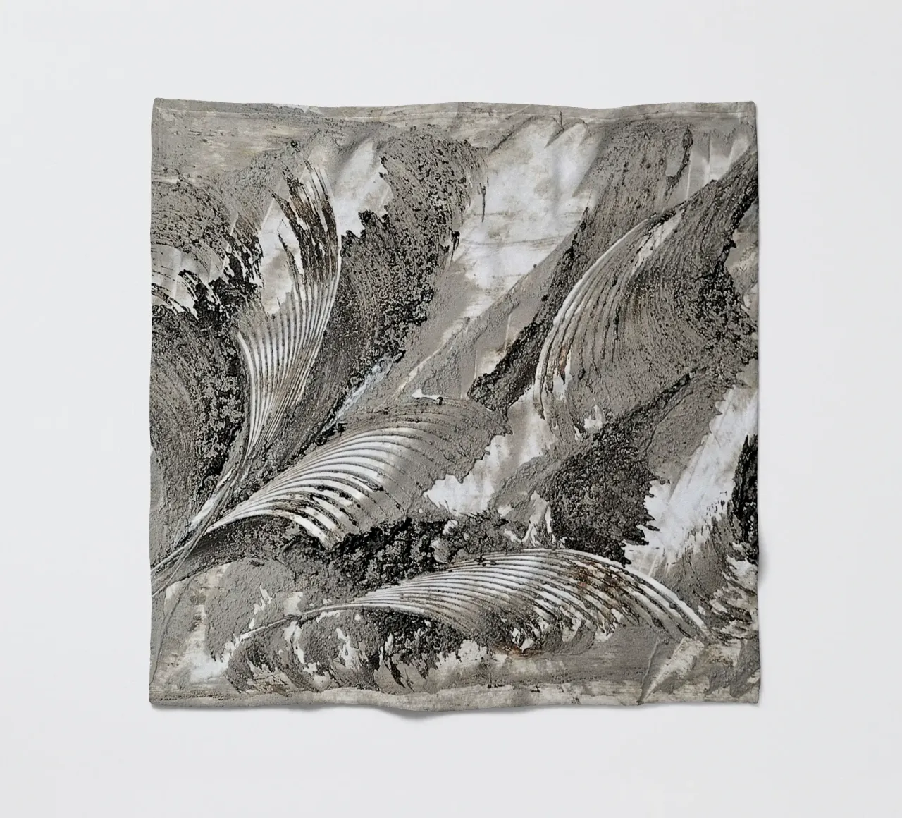 MESSAGE FROM THE HEART 26 coperta in pile da Thierry Vobmann Abstract painting