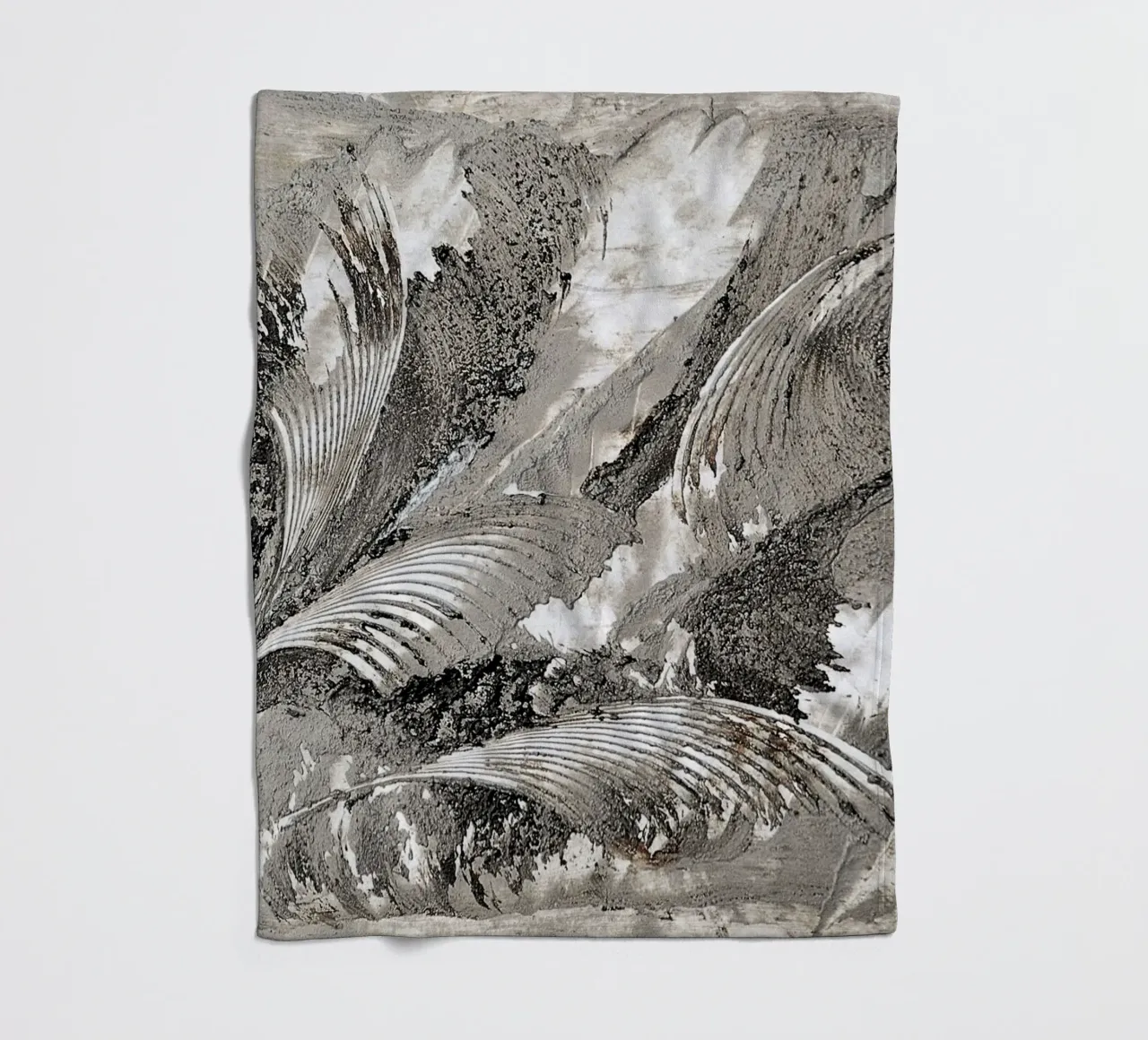 MESSAGE FROM THE HEART 26 coperta in pile da Thierry Vobmann Abstract painting