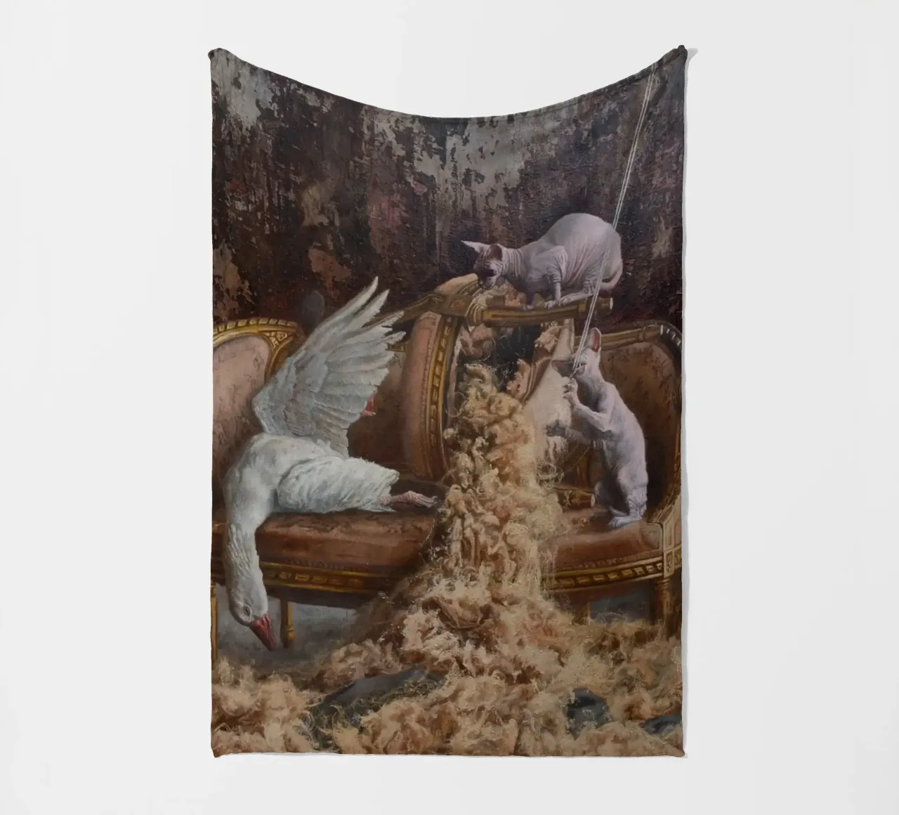 Dutch Basement fleece blanket by Birgitart