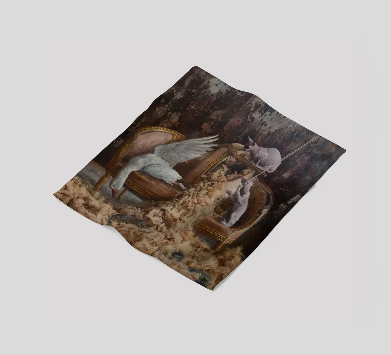 Dutch Basement fleece blanket by Birgitart