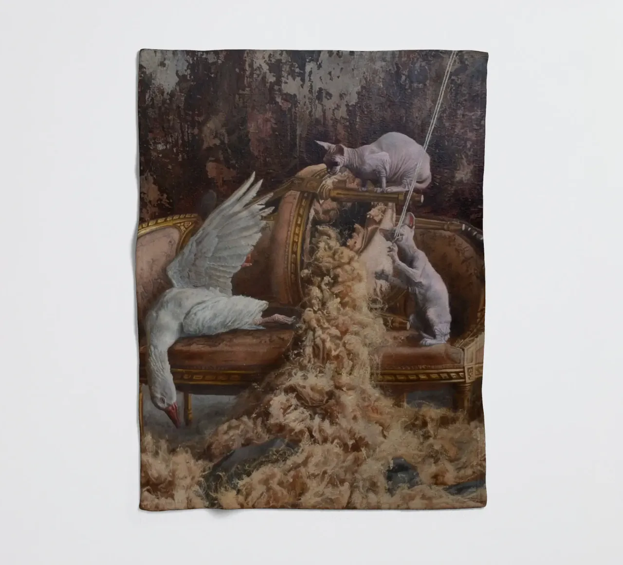 Dutch Basement fleece blanket by Birgitart
