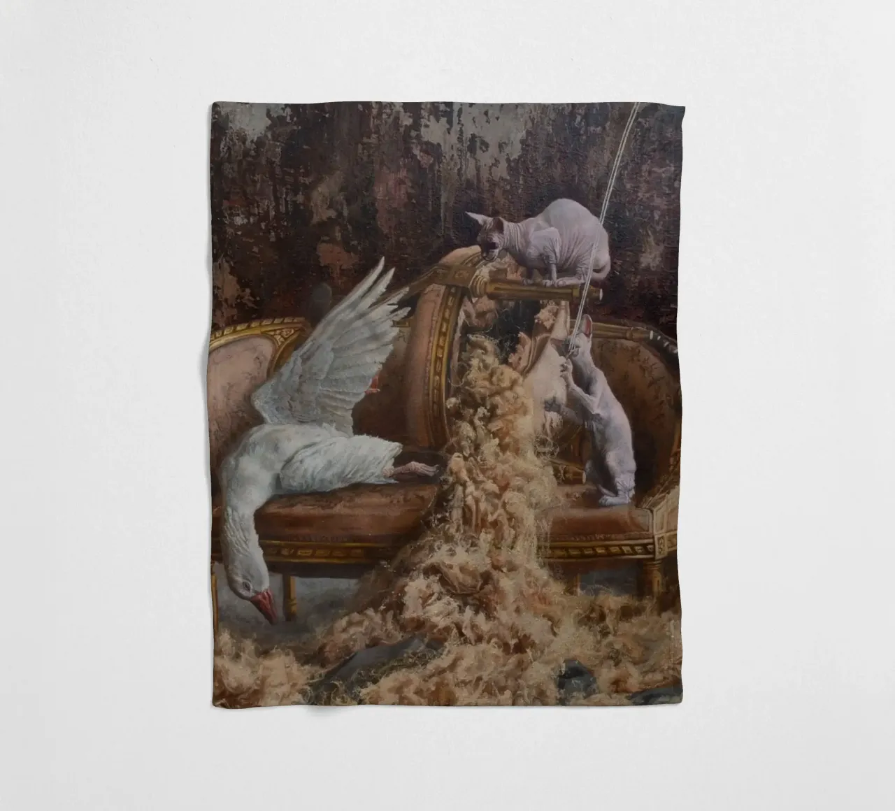 Dutch Basement fleece blanket by Birgitart