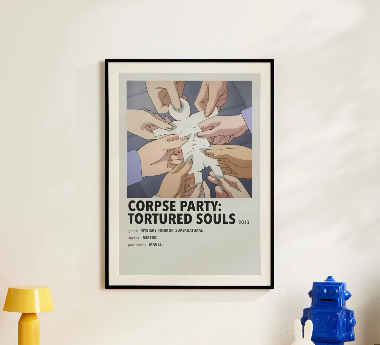 CORPSE PARTY TORTURED SOULS  2013 poster con telaio in plastica da Totoya