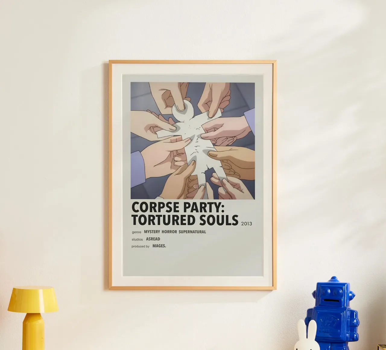 CORPSE PARTY TORTURED SOULS  2013 poster con telaio in plastica da Totoya