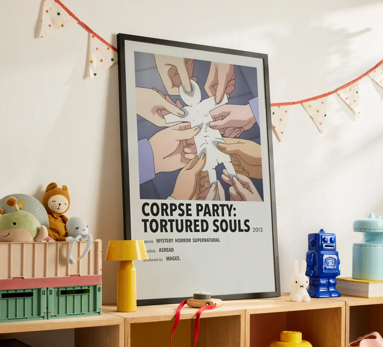 CORPSE PARTY TORTURED SOULS  2013 poster con telaio in plastica da Totoya