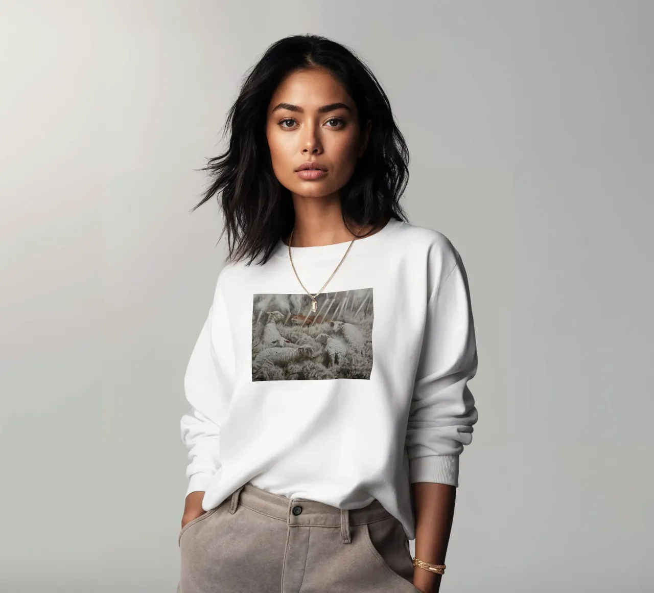 Pecora e volpe felpa da Birgitart