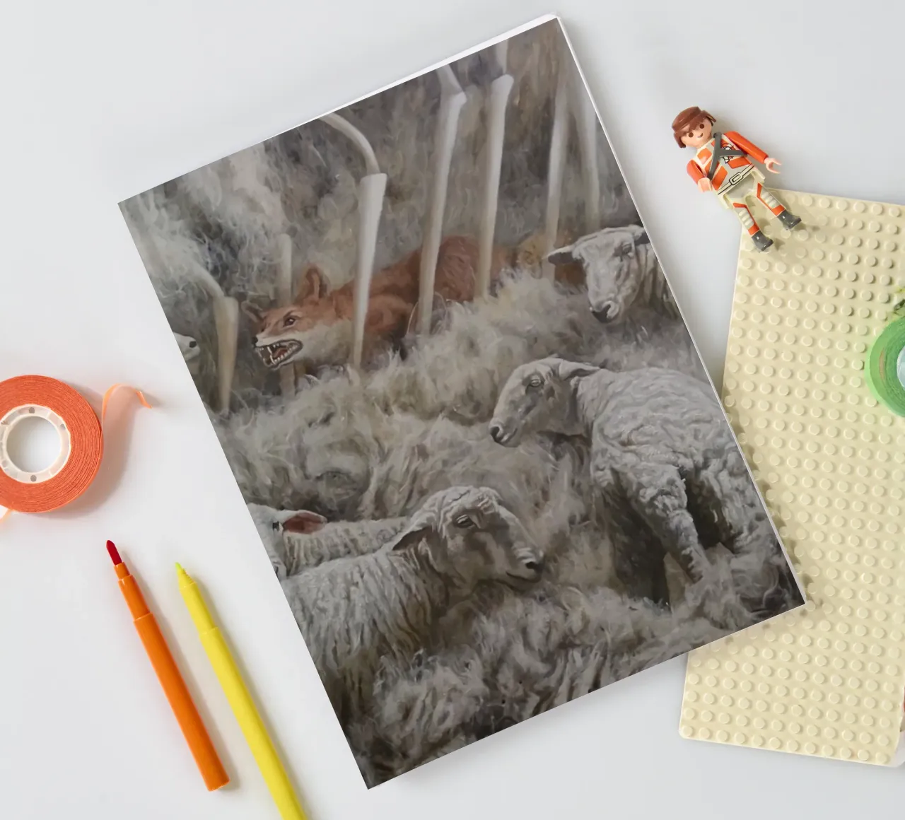 Sheep and Fox notebook by Birgitart