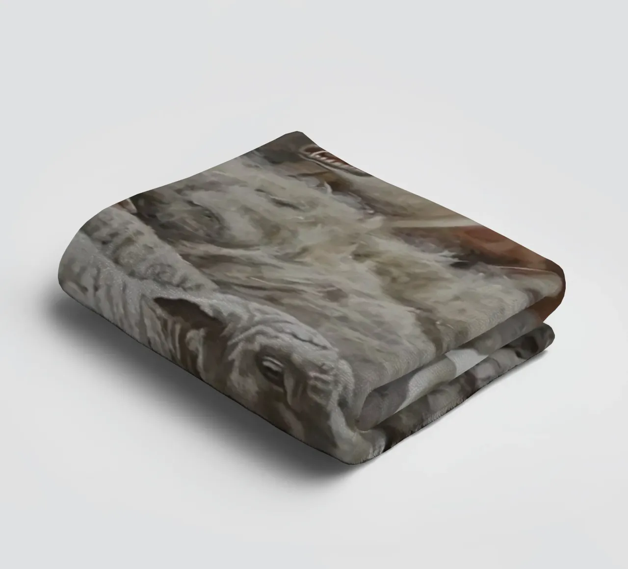 Sheep and Fox towel by Birgitart