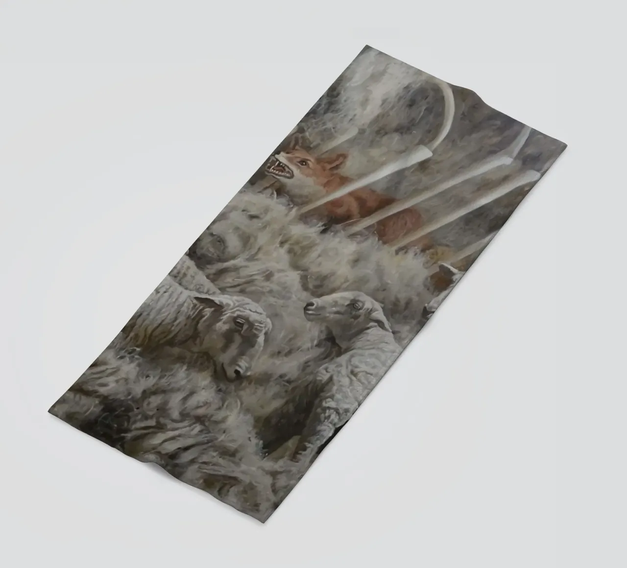 Pecora e volpe telo mare da Birgitart