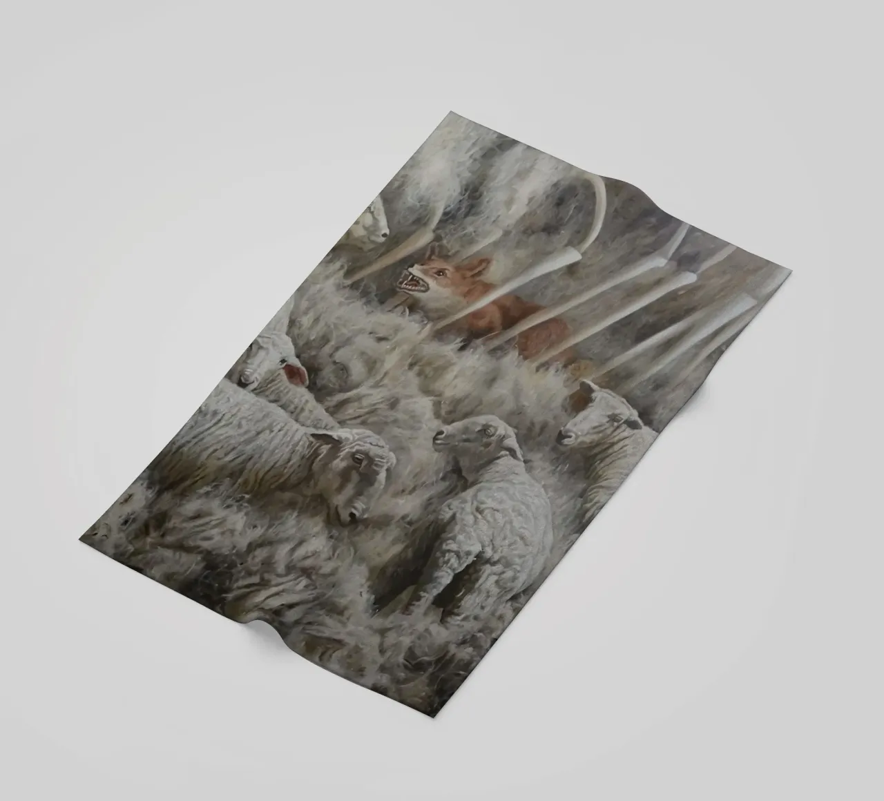 Pecora e volpe telo mare da Birgitart