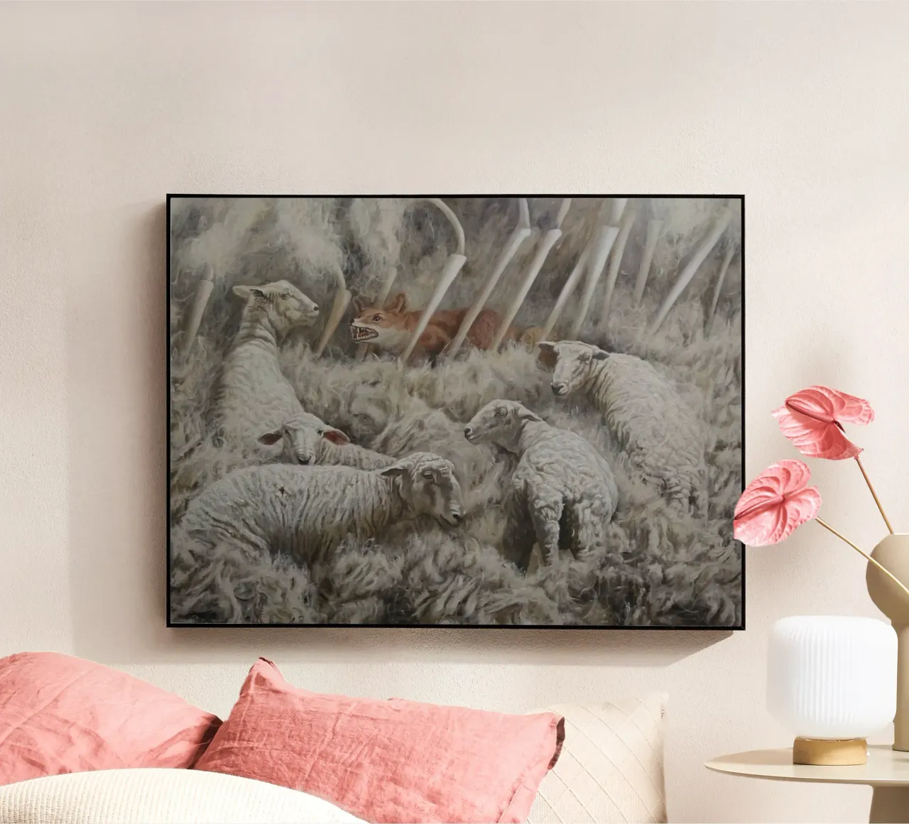 Pecora e volpe plexiglass da Birgitart