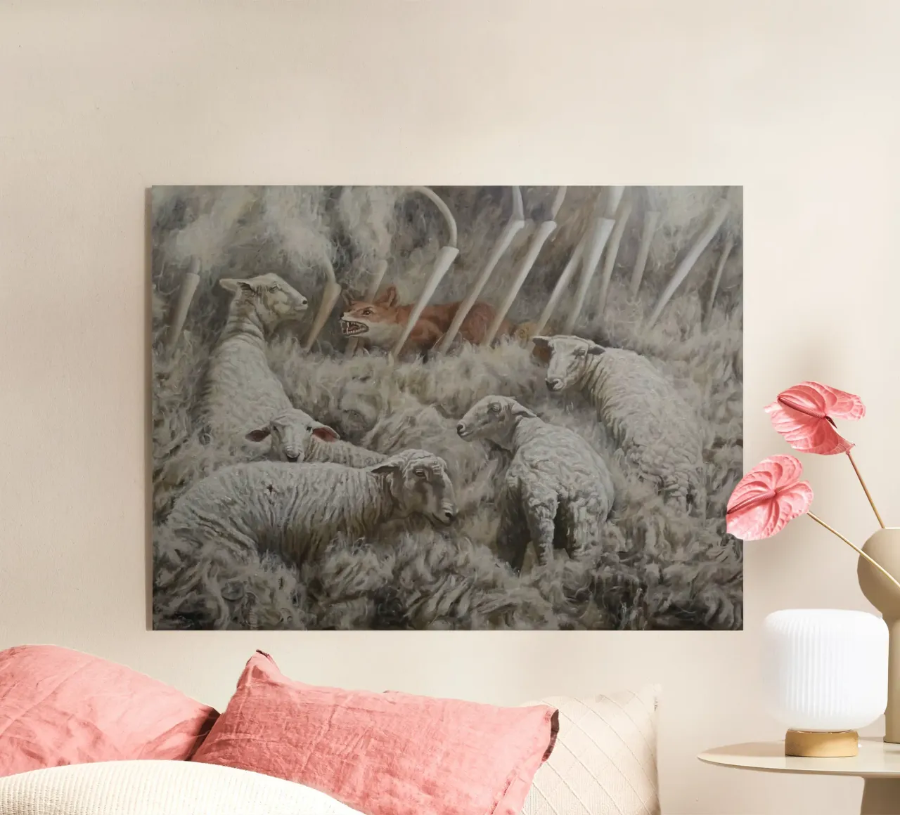 Pecora e volpe plexiglass da Birgitart