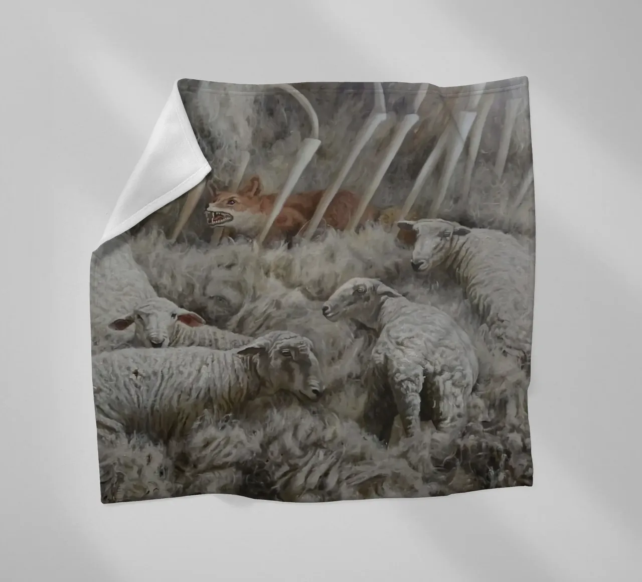 Pecora e volpe coperta in pile da Birgitart