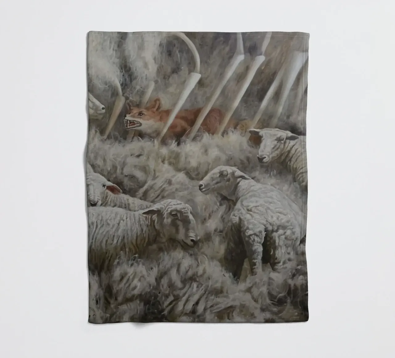 Pecora e volpe coperta in pile da Birgitart
