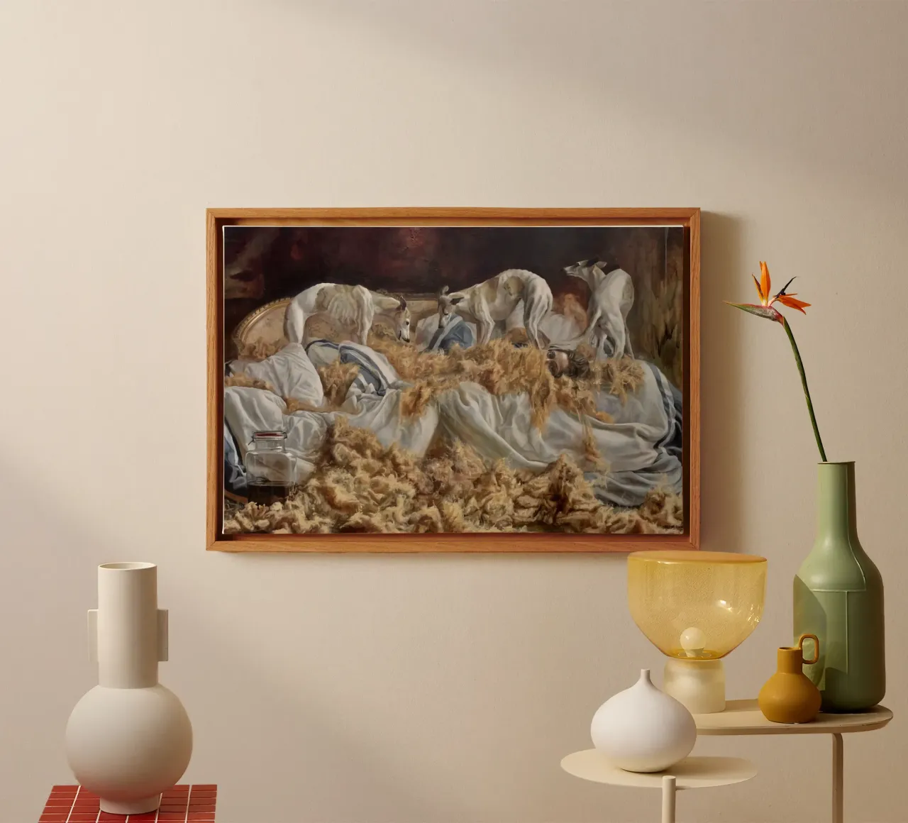 Manufatti tela con Cornice a cassetta da Birgitart