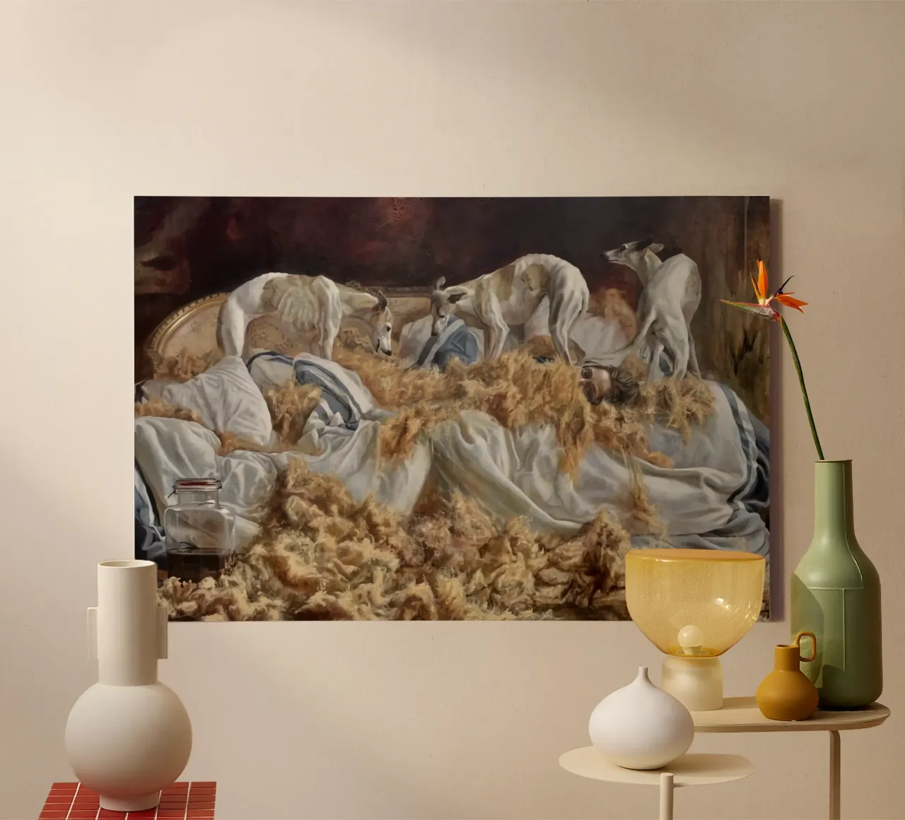 Manufatti tela con Cornice a cassetta da Birgitart