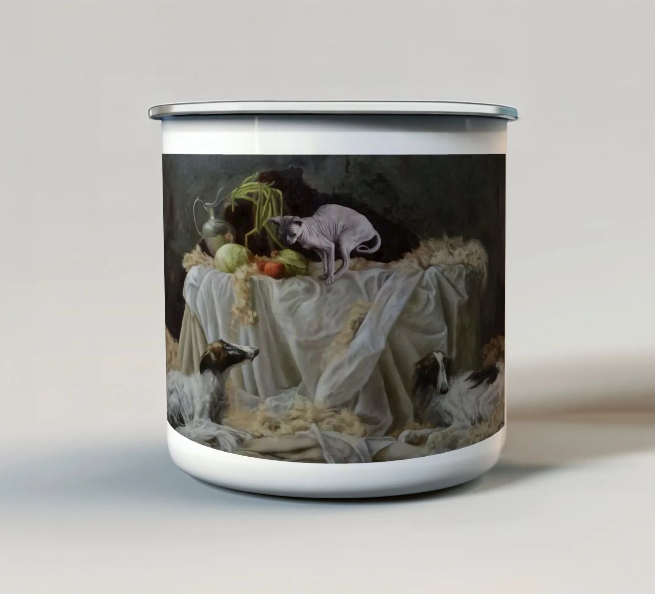 Meowpatra tazza in smalto da Birgitart