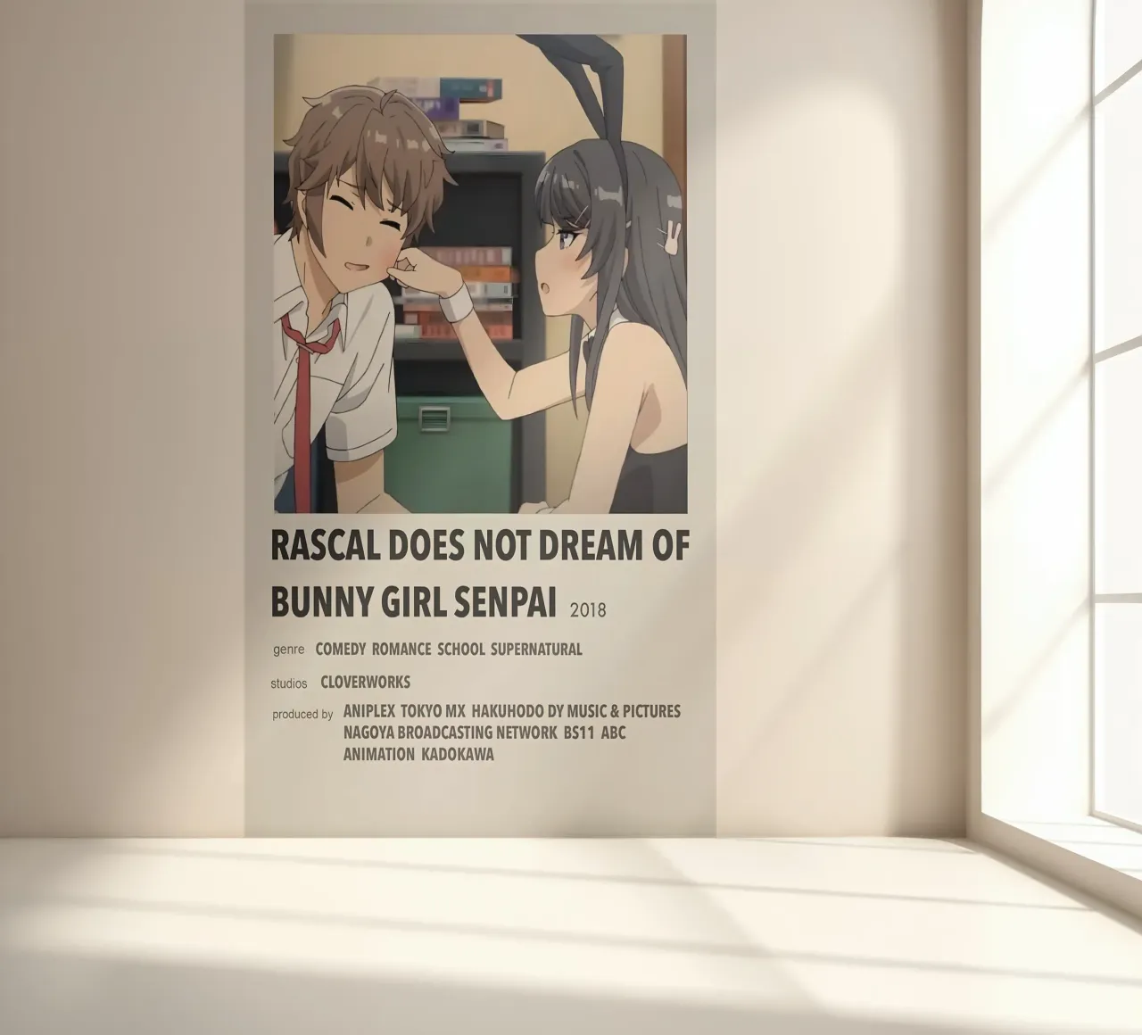 RASCAL DOES NOT DREAM OF BUNNY GIRL SENPAI 2018 fotobehang van Totoya