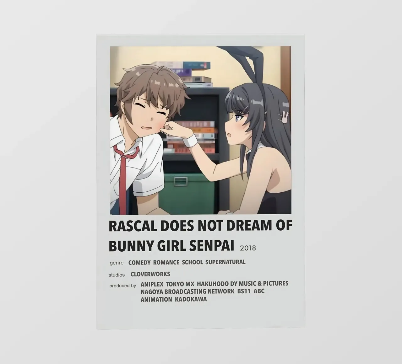 RASCAL DOES NOT DREAM OF BUNNY GIRL SENPAI 2018 telo in pvc da Totoya