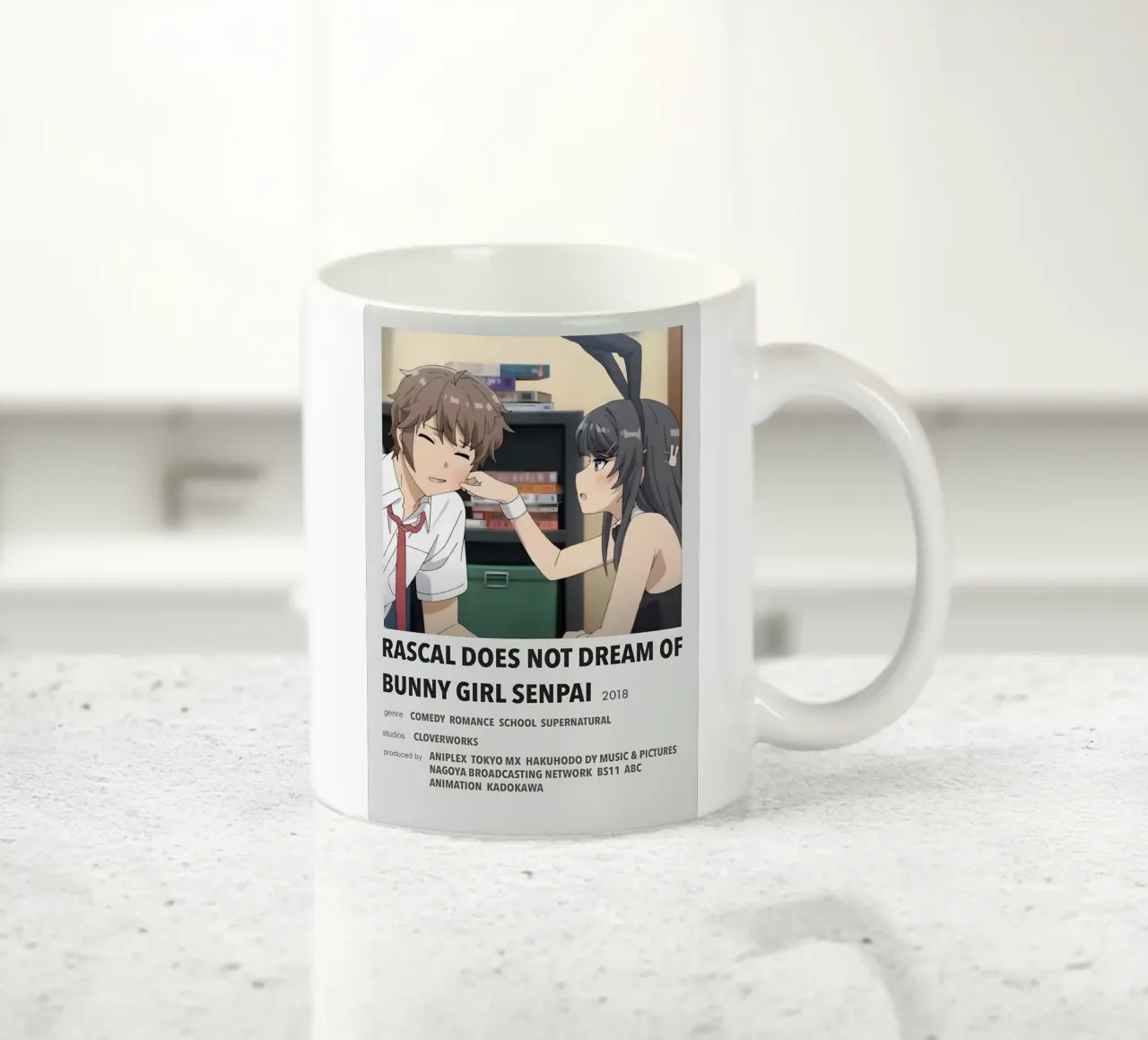 RASCAL DOES NOT DREAM OF BUNNY GIRL SENPAI 2018 tazza in ceramica da Totoya