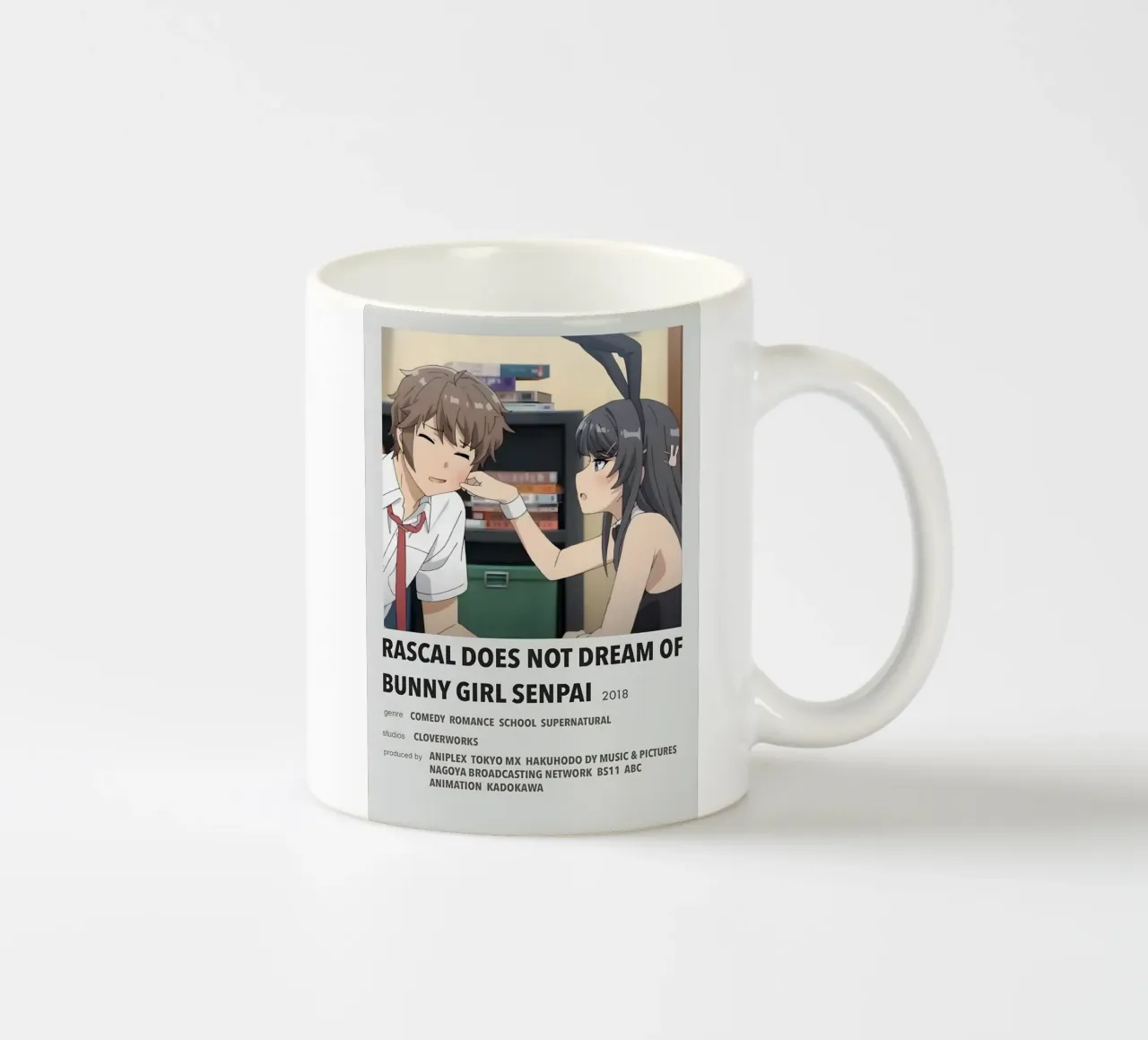 RASCAL DOES NOT DREAM OF BUNNY GIRL SENPAI 2018 tazza in ceramica da Totoya