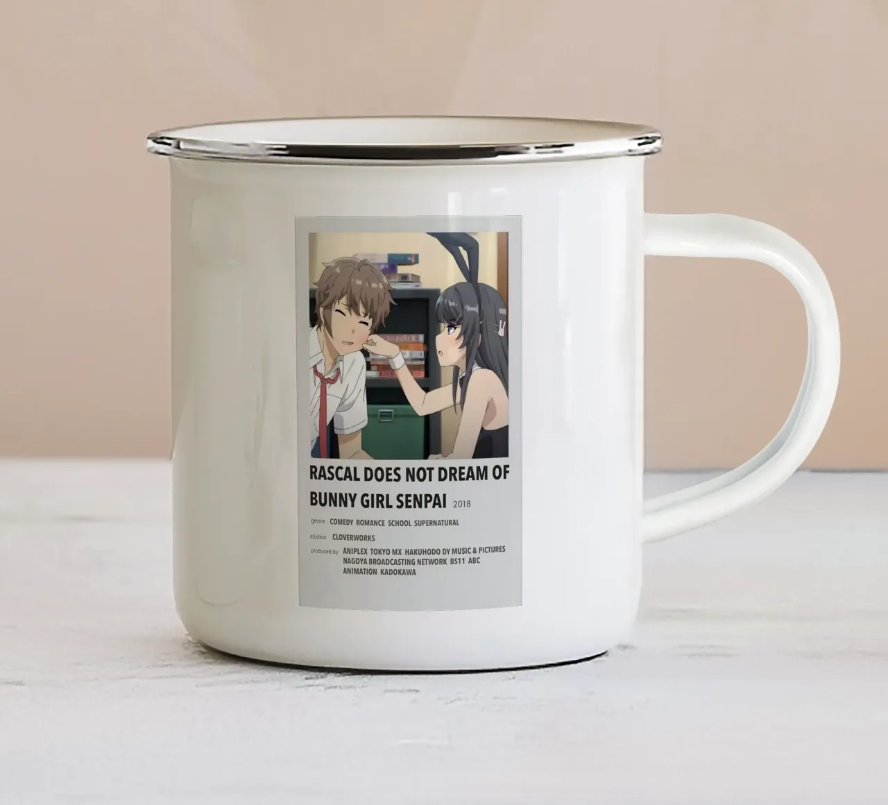 RASCAL DOES NOT DREAM OF BUNNY GIRL SENPAI 2018 tazza in smalto da Totoya