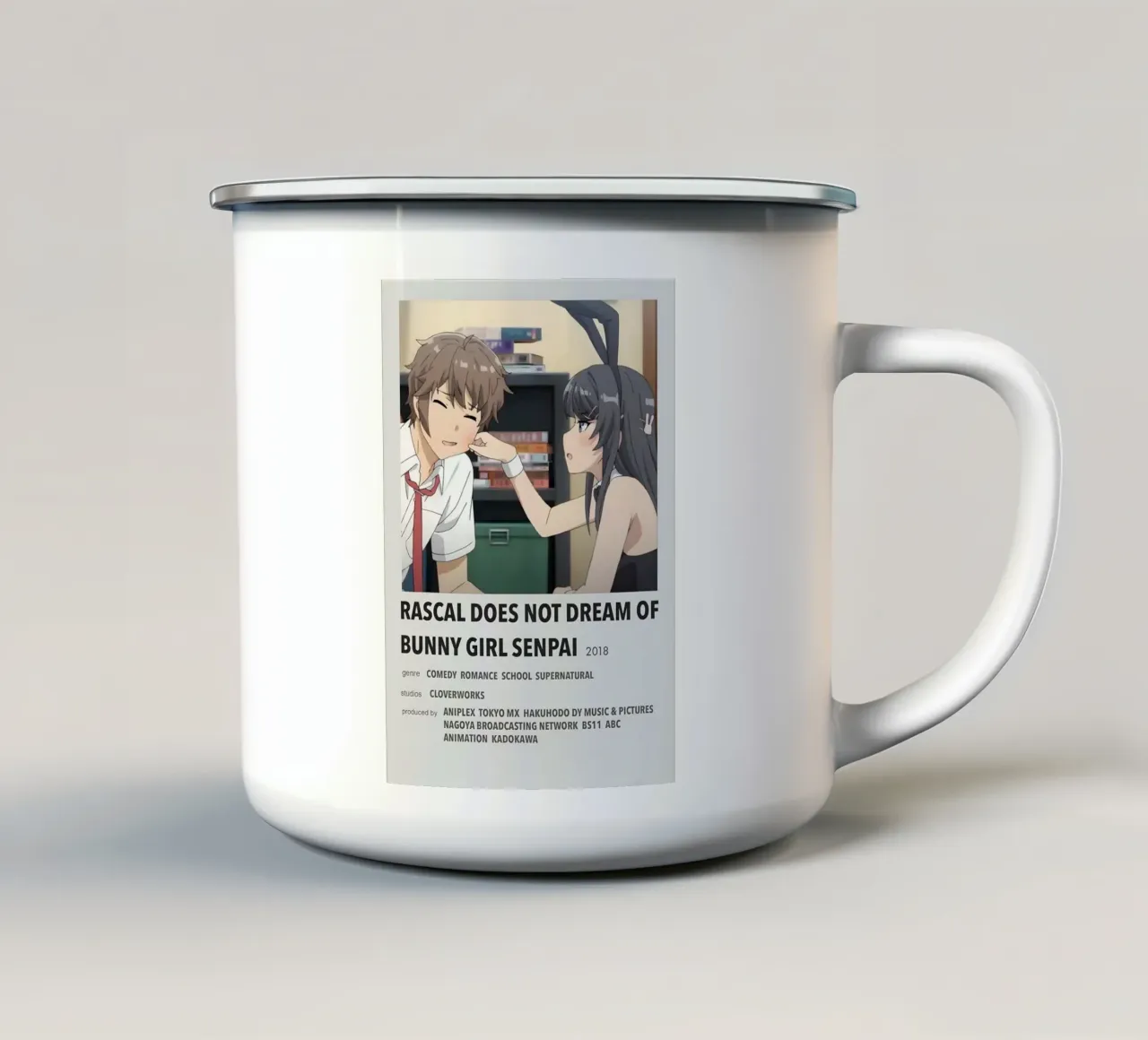 RASCAL DOES NOT DREAM OF BUNNY GIRL SENPAI 2018 tazza in smalto da Totoya