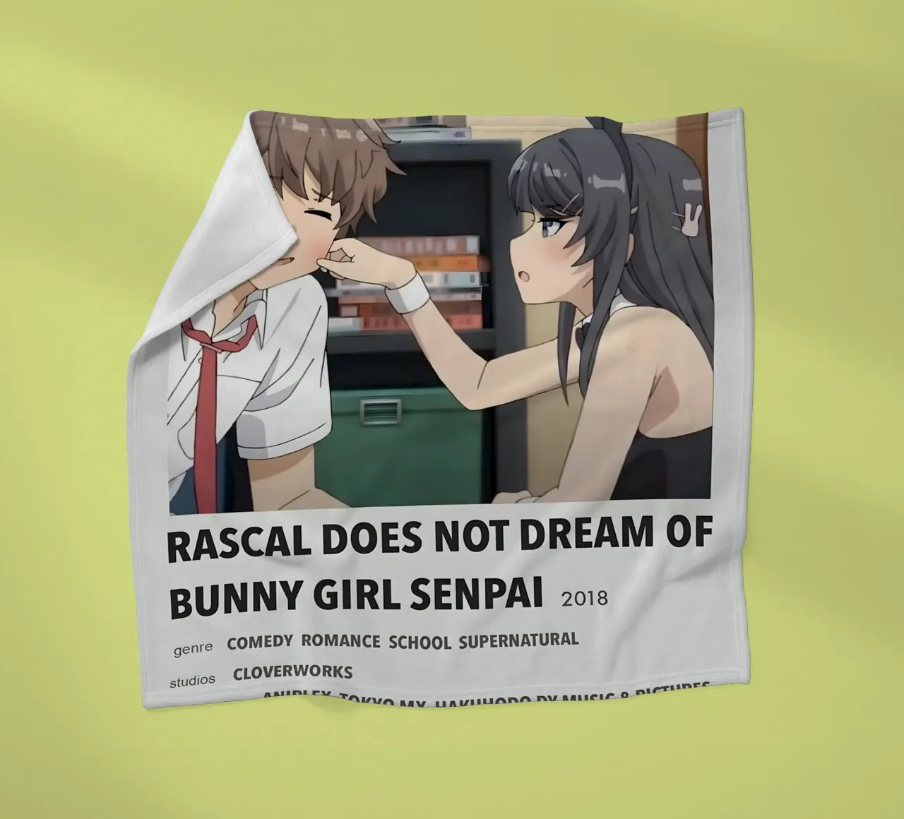 RASCAL DOES NOT DREAM OF BUNNY GIRL SENPAI 2018 coperta in pile da Totoya