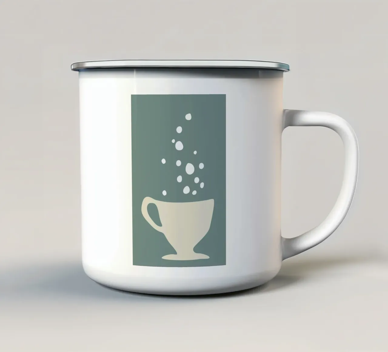 Kitchen poetry Bubbly Beverage mug en émail de Christina Heitmann
