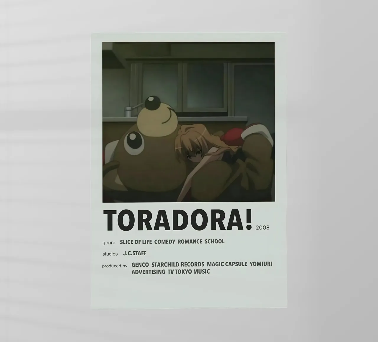 TORADORA!  2008 pellicola backlit da Totoya