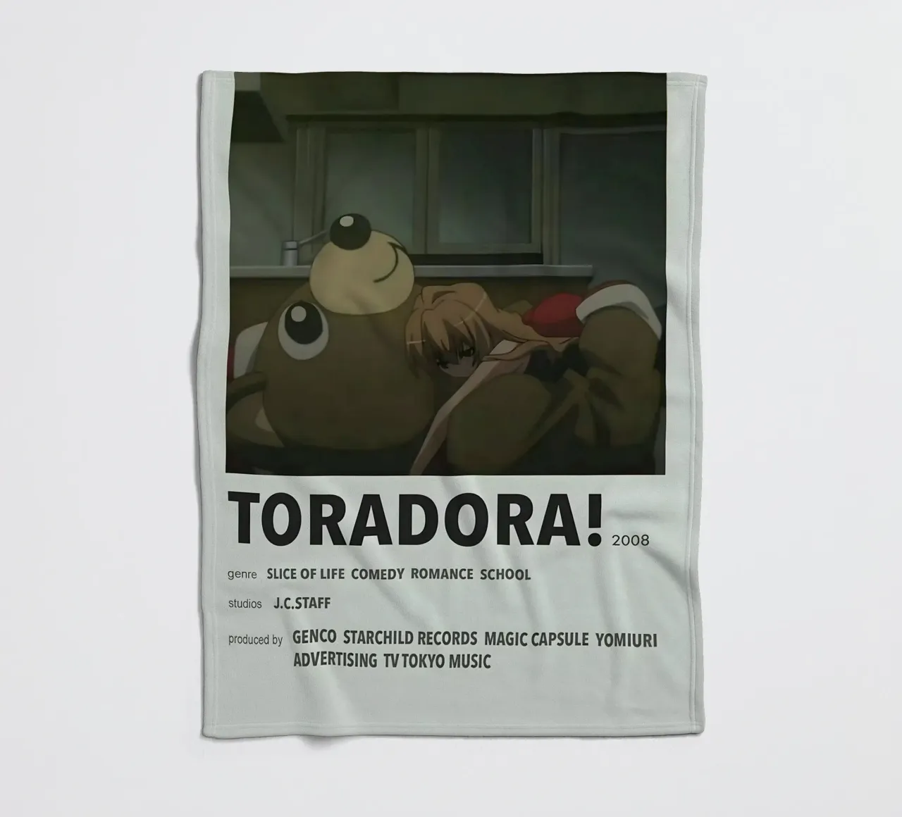 TORADORA!  2008 coperta in pile da Totoya
