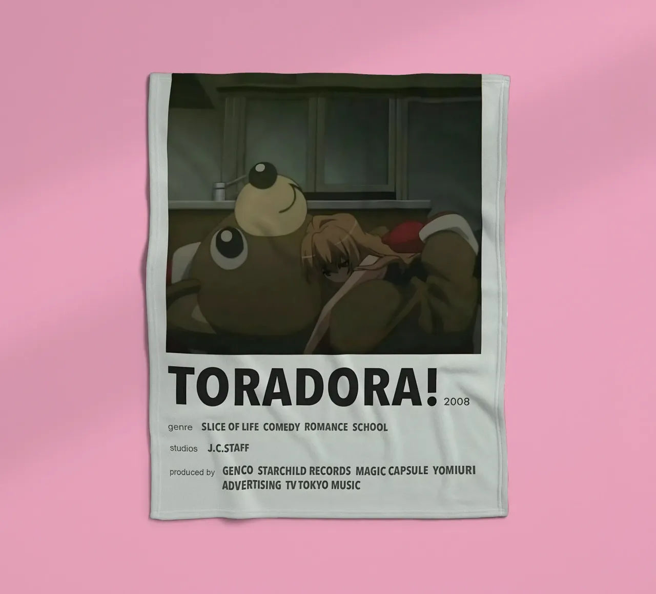 TORADORA!  2008 coperta in pile da Totoya