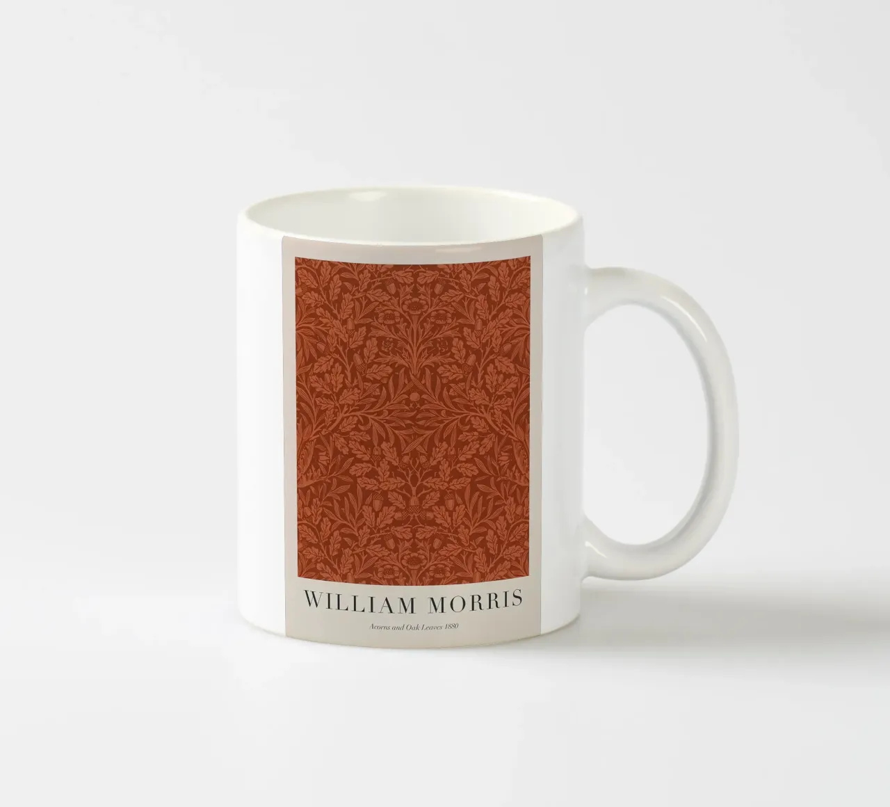 William Morris Ghiande e foglie di quercia 1880 tazza in ceramica da Kunzeworld