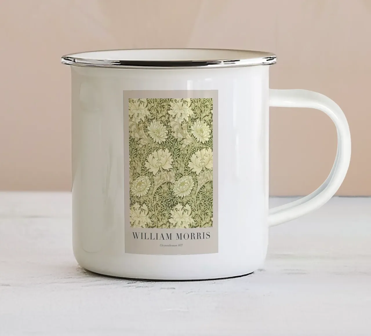 William Morris Crisantemo 1877 tazza in smalto da Kunzeworld