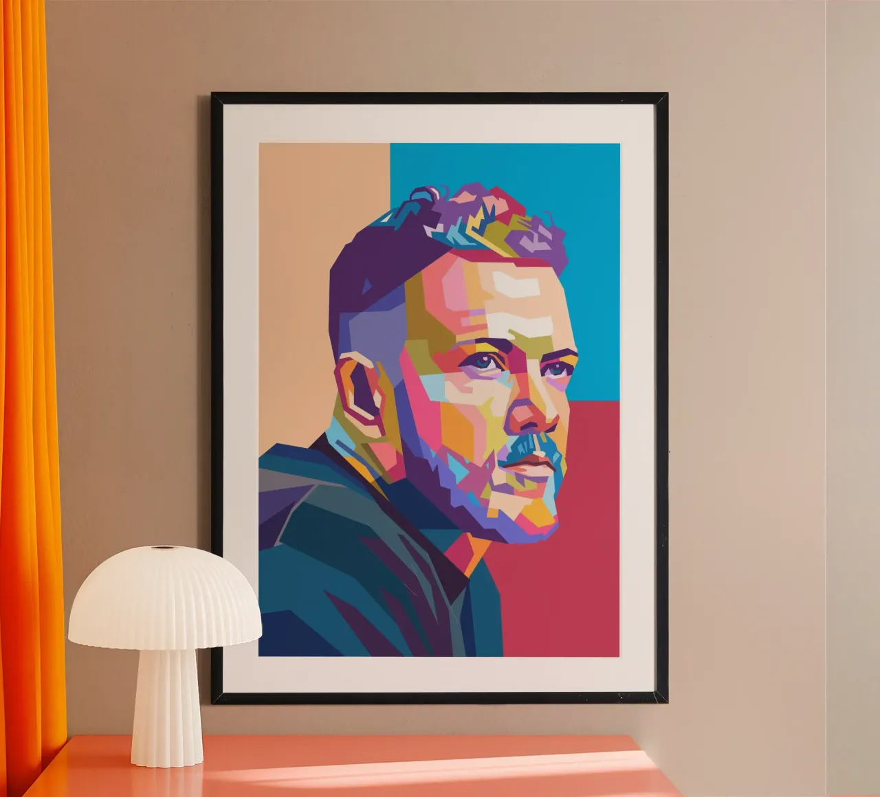 Dan Reynolds Imagine Dragons poster con telaio in plastica da Hantamrata